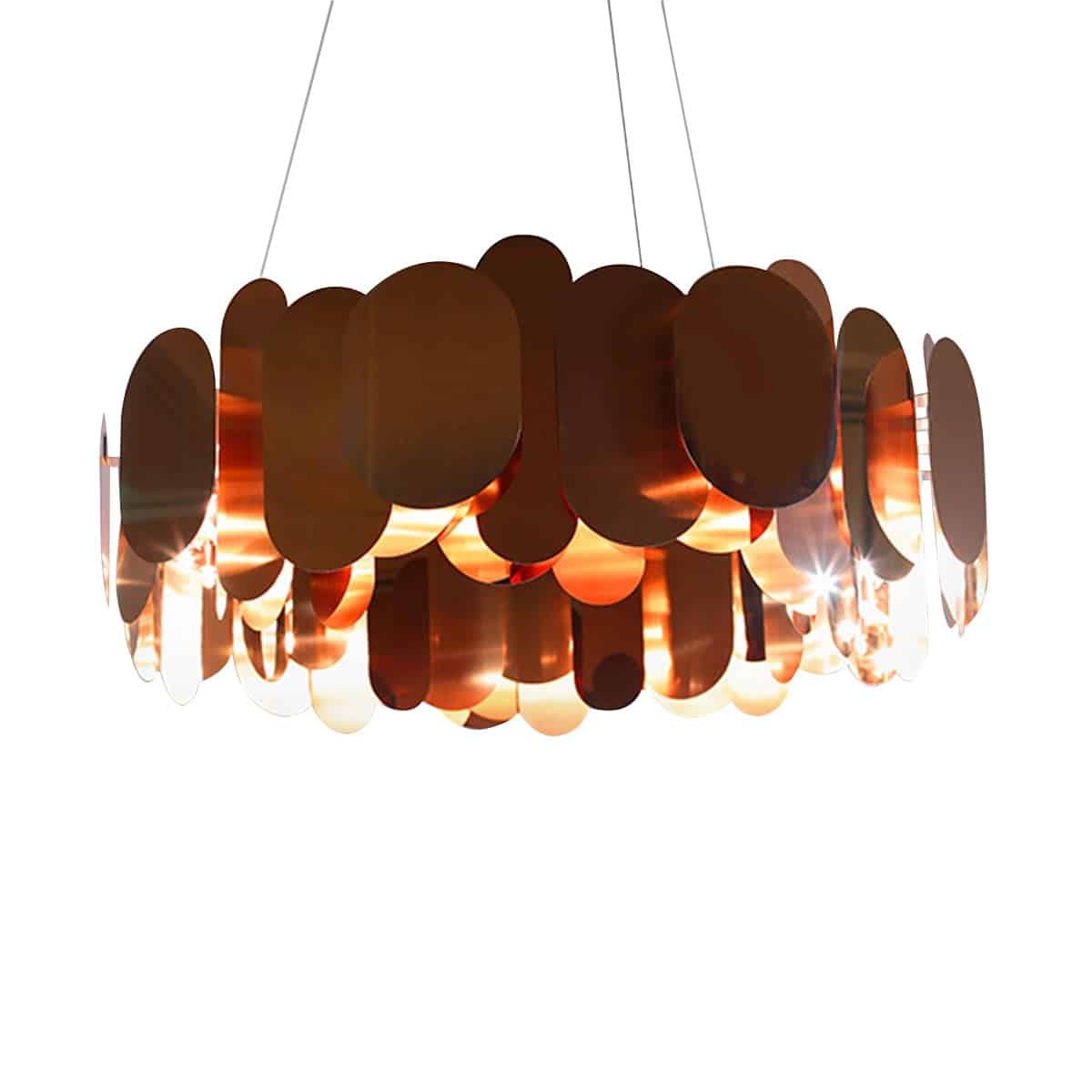 contemporary bronze ceiling fixture with adjustable cable by Innermost