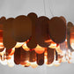 bronze finish Innermost Panel 115 suspension chandelier for modern interiors