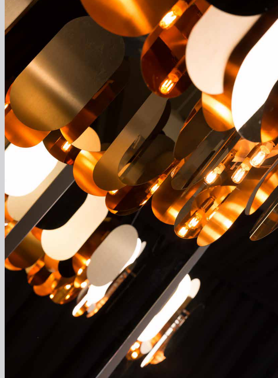 High-end suspension light with sculptural disc design by Innermost