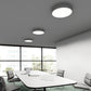 Cap flush mount light in 3000K warm white by Innermost ideal for conference room, hallway, entryway, kitcken areas
