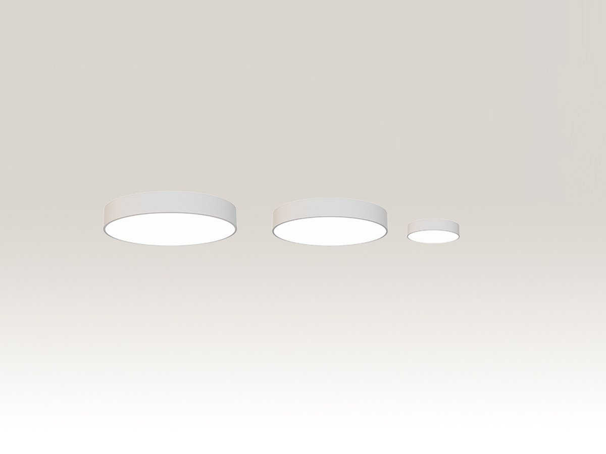 Smart compatible flush mount LED light for office or hotel room