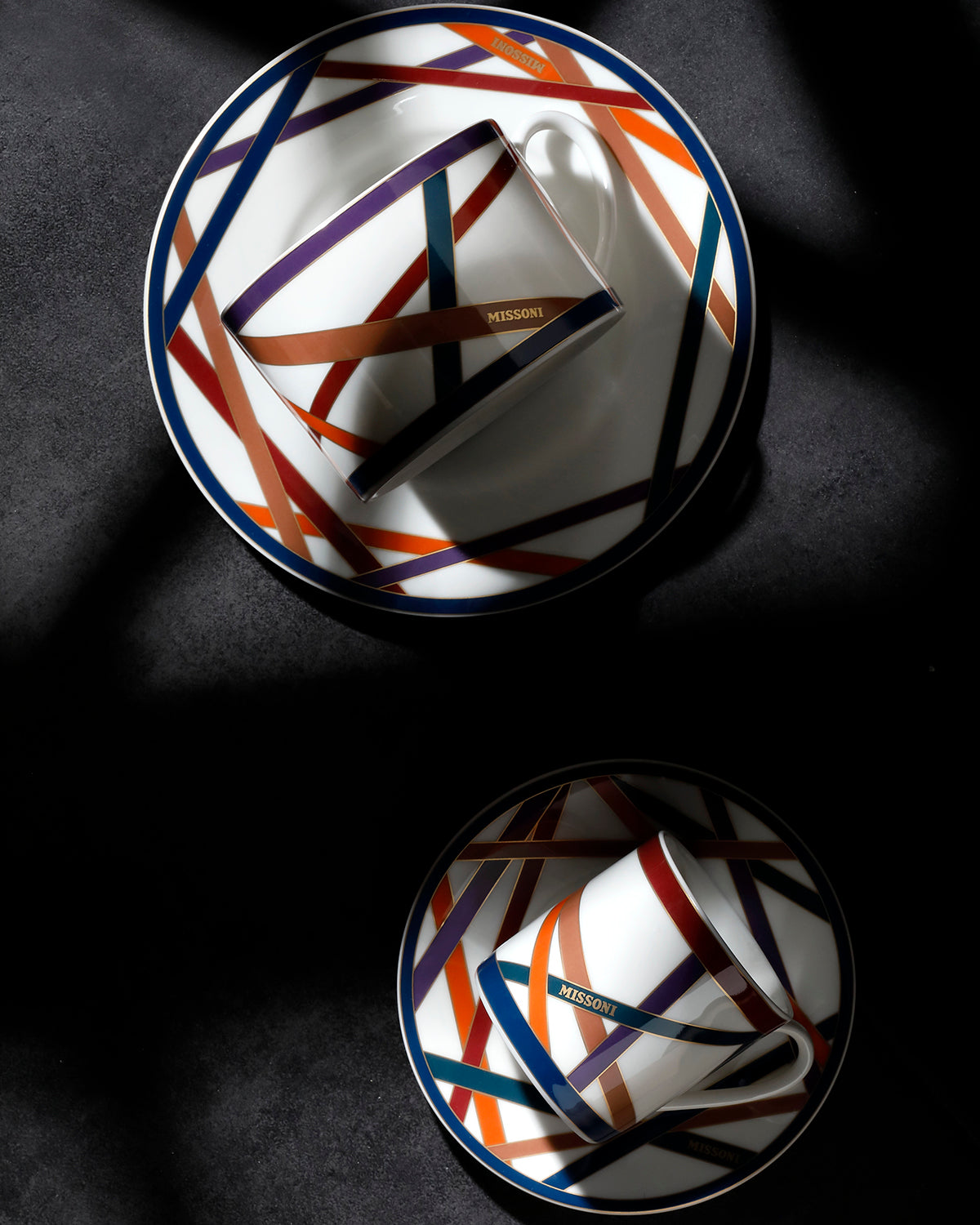 Missoni Home Nastri Multicolor tea cups & saucers – photo 4