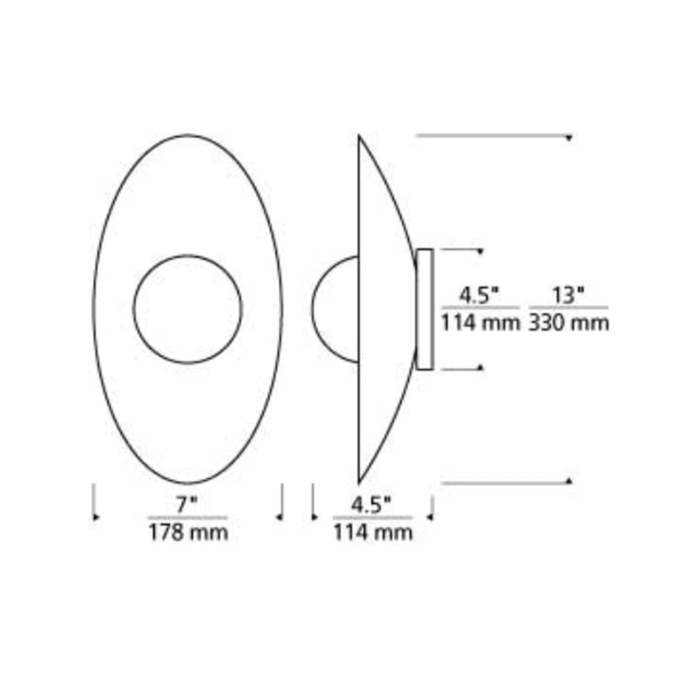 Joni 13-inch LED Wall Light by Visual & Comfort & Co