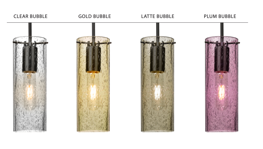 Besa Juni 10 indoor pendant light with decorative bubble glass design