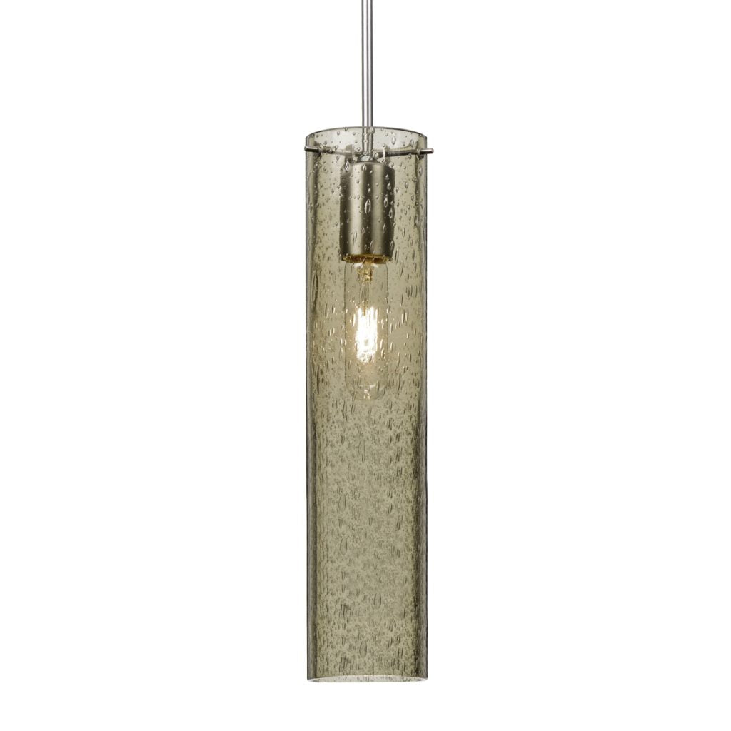 Besa Lighting Juni 16 pendant with handcrafted latte bubble glass shade