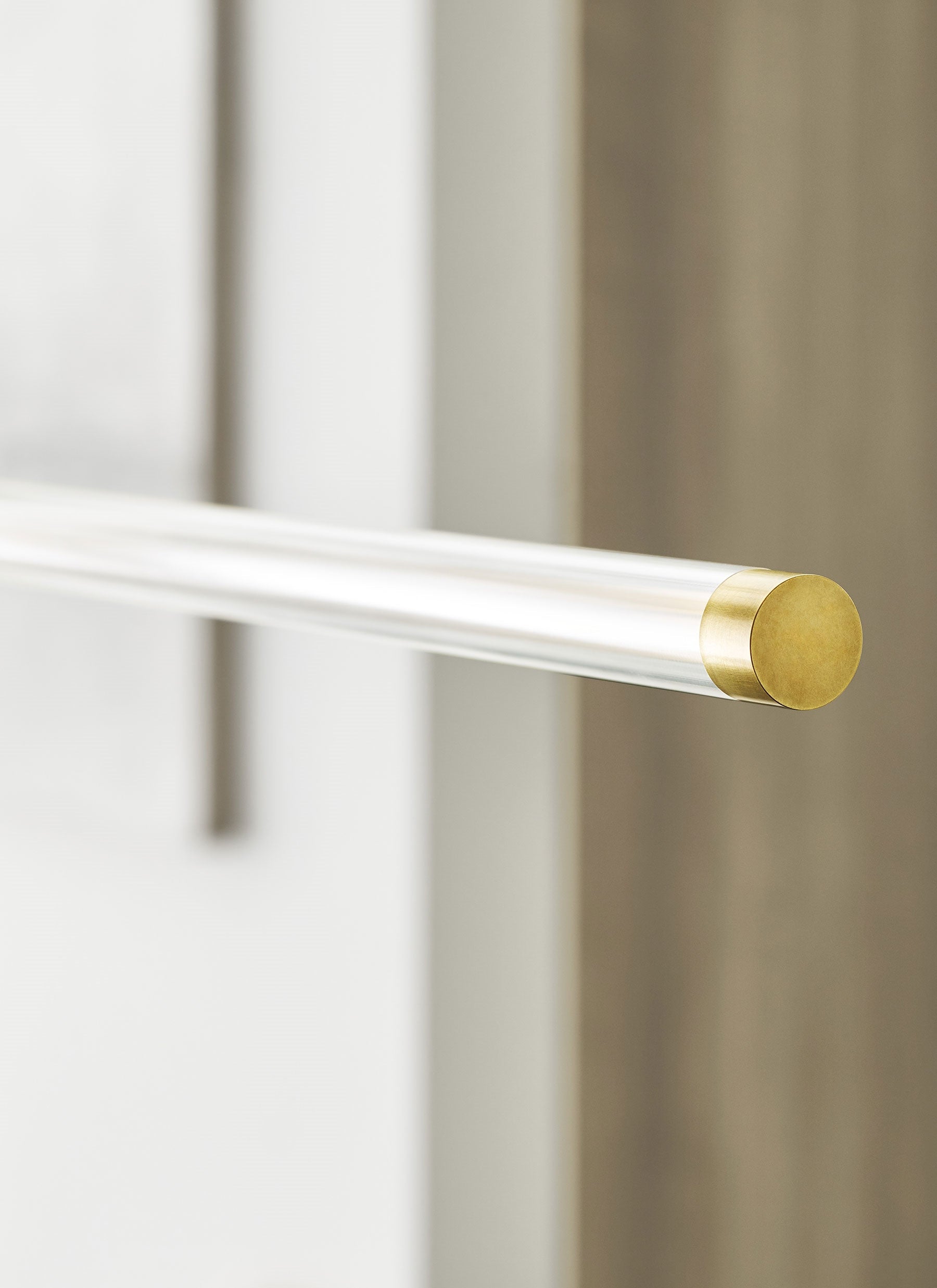 Phobos 66-inch Linear LED Glass Chandelier by Visual & Comfort & Co