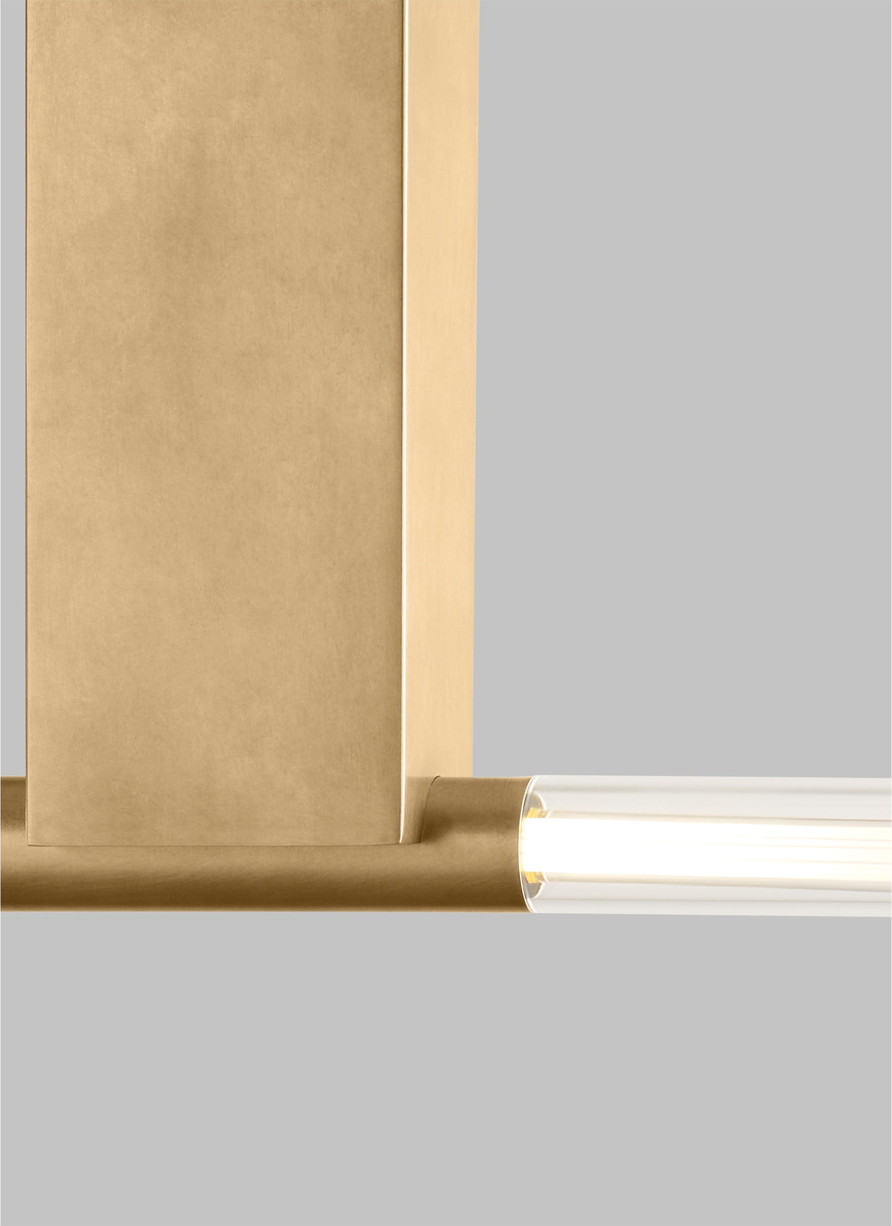 Phobos 66-inch Linear LED Glass Chandelier by Visual & Comfort & Co