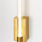 Visual Comfort Phobos 1 Light Led Wall Sconce Vertical Brass 700Wsphb21 