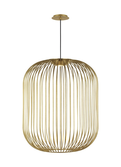 Visual Comfort Kai 2 Lantern Rod Pendant – view 2