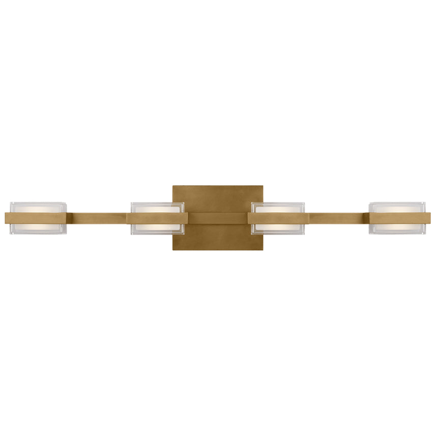 4 Bulb Chrome Bath Bar Kamden by Visual & Comfort & Co