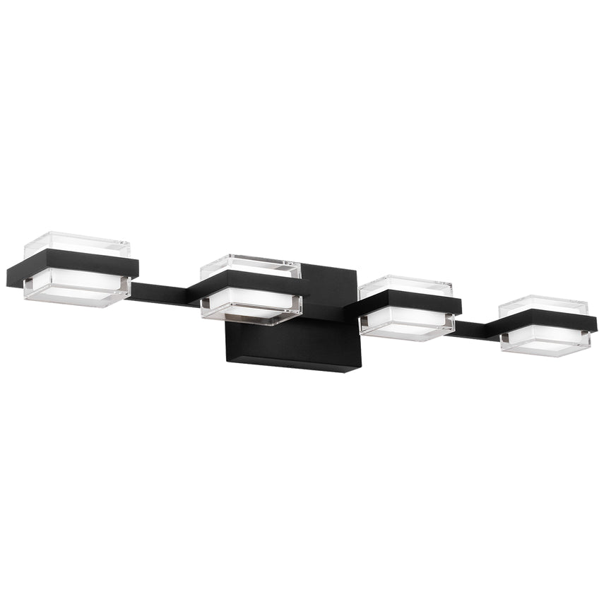 4 Bulb Chrome Bath Bar Kamden by Visual & Comfort & Co