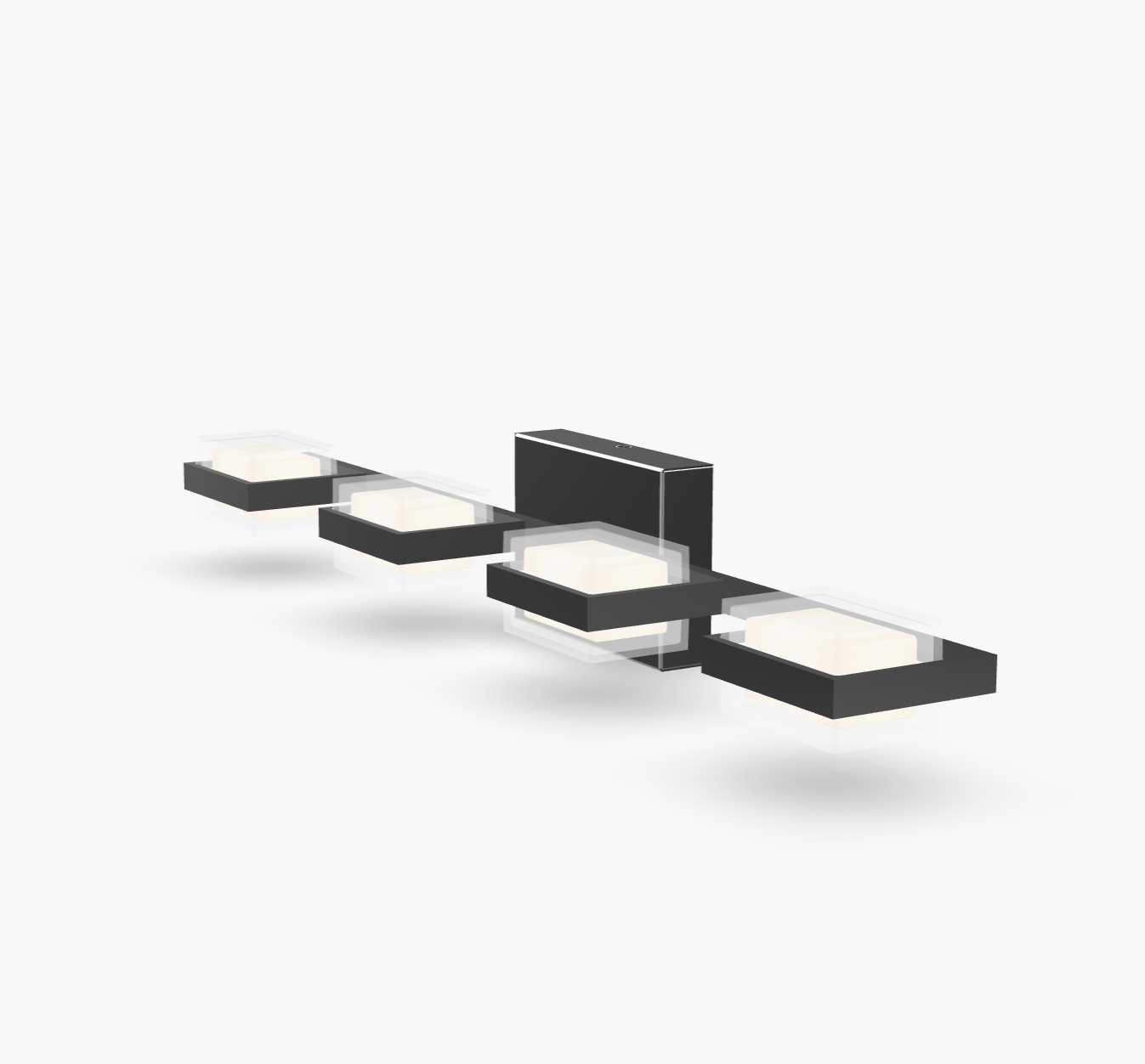 4 Bulb Chrome Bath Bar Kamden by Visual & Comfort & Co