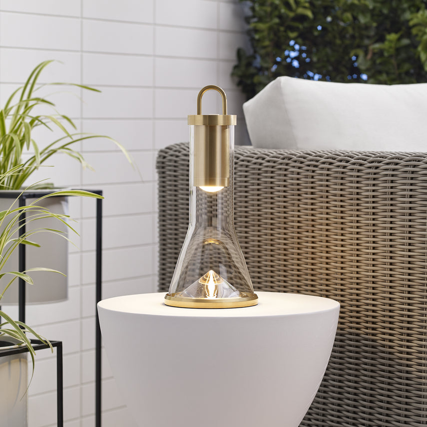 Portable LED Accent Table Lamp Indoor Outdoor Use by Visual & Comfort & Co