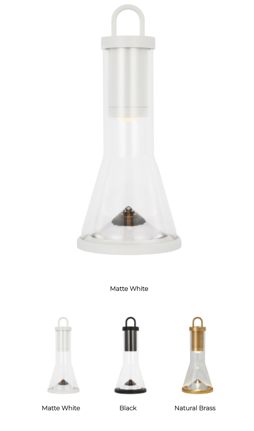 Portable LED Accent Table Lamp Indoor Outdoor Use by Visual & Comfort & Co