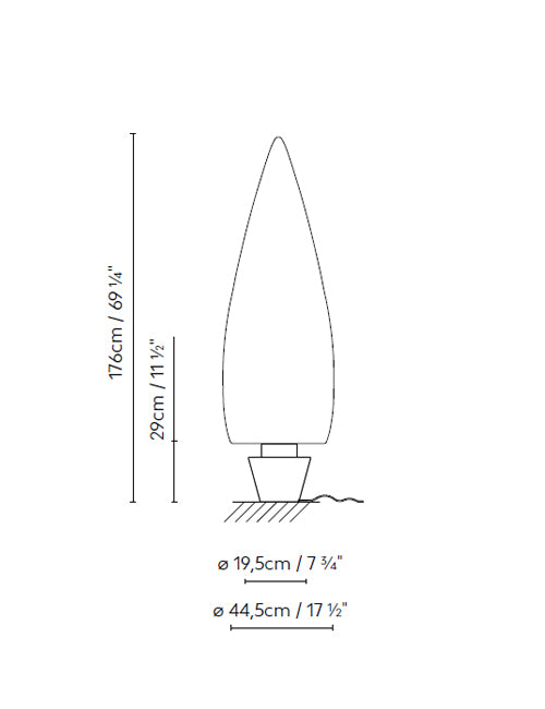 B.lux Kanpazar 150C dimension drawing