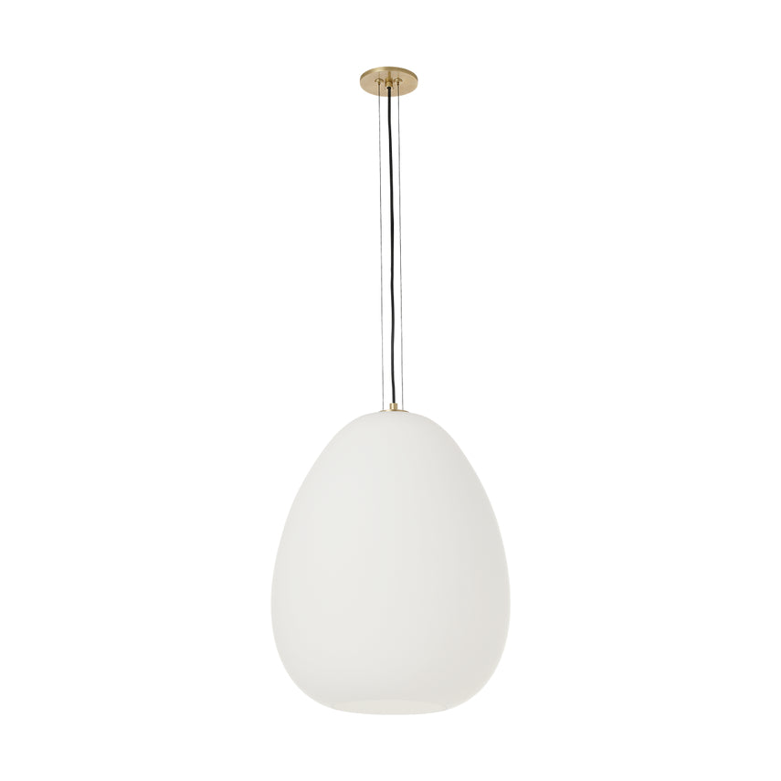 Kapoor Large Pendant Clear Smoke Opal Glass LED by Visual & Comfort & Co