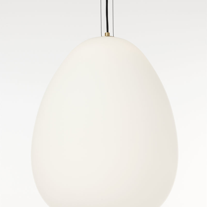 Kapoor Large Pendant Clear Smoke Opal Glass LED by Visual & Comfort & Co