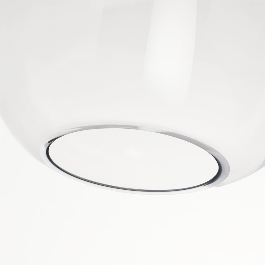 Kapoor Large Pendant Clear Smoke Opal Glass LED by Visual & Comfort & Co