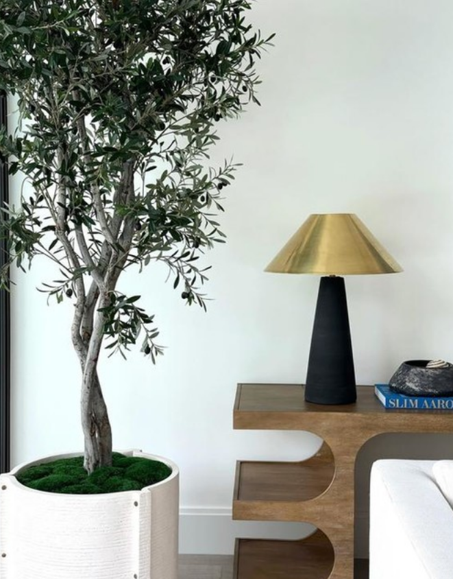 Ceramic Brass LED 28-inch Table Lamp Karam by Visual & Comfort & Co