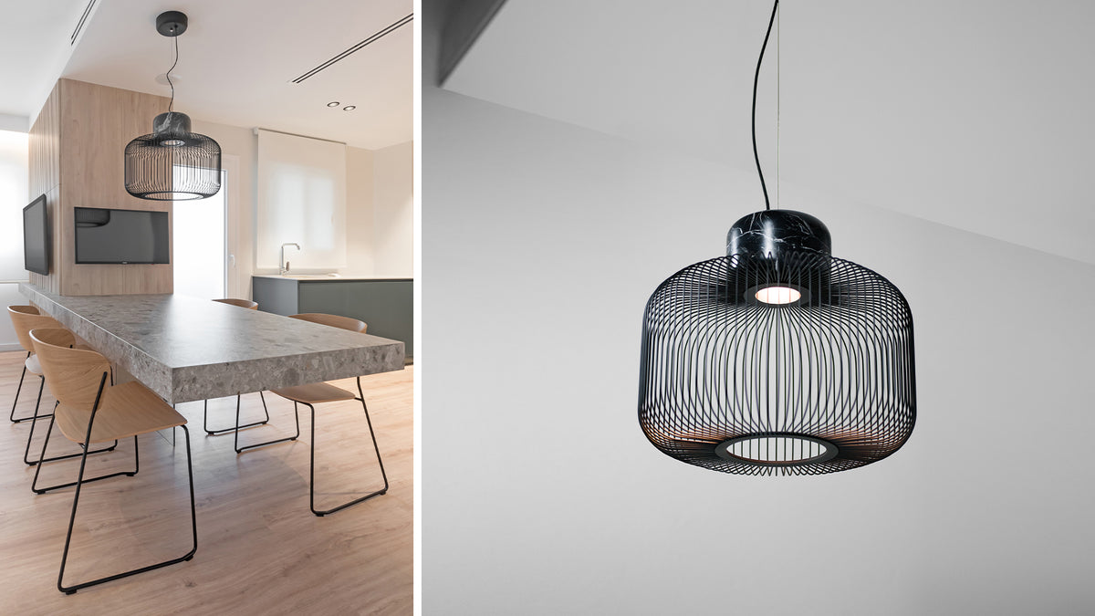Keshi S marble pendant lamp by David Abad