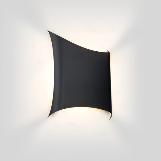 Black Slim ADA wall sconce with four-sided LED illumination by Besa Lighting