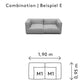 blomus Grow Outdoor Patio Sectional Sofa Combination E Cloud