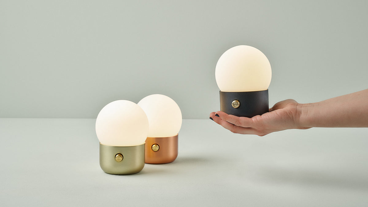 Kup Camp portable lamp by Tim Brauns
