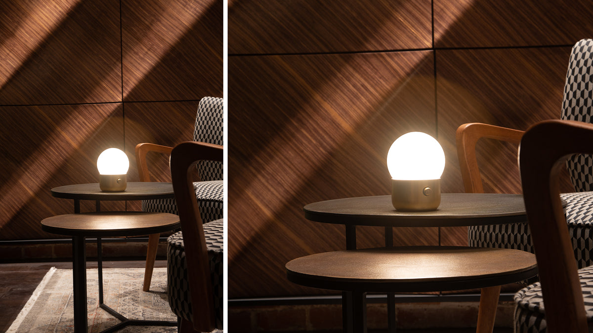 Kup Camp portable lamp by Tim Brauns