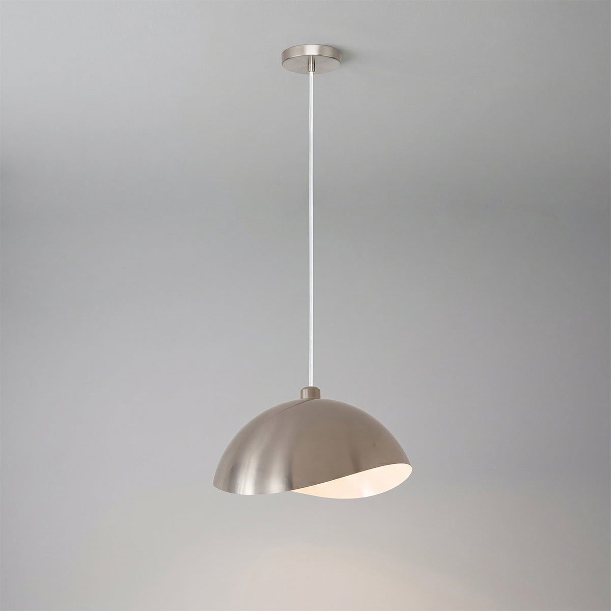 Luna Bella Pendant, Satin Nickel by Nova of California – view 3