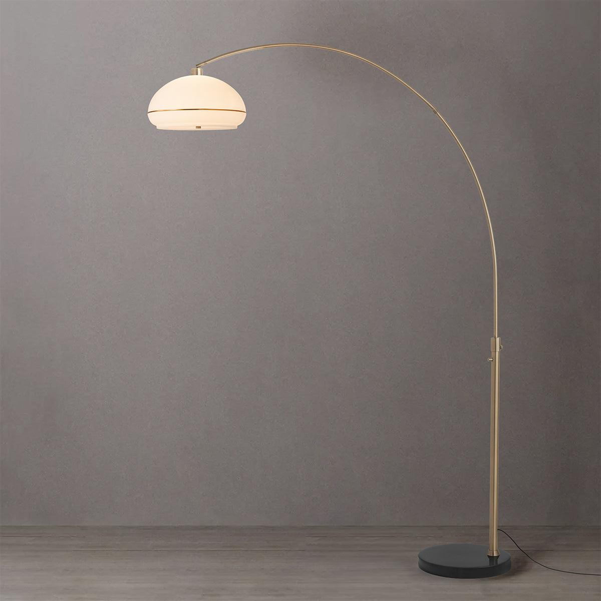 Simple Morelli 85" 1-Light Arc Lamp by Nova of California – view 2