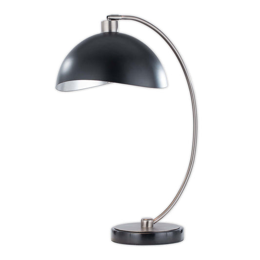 Luna Bella Table Lamp by Nova of California, Matte Black/Silver – view 1