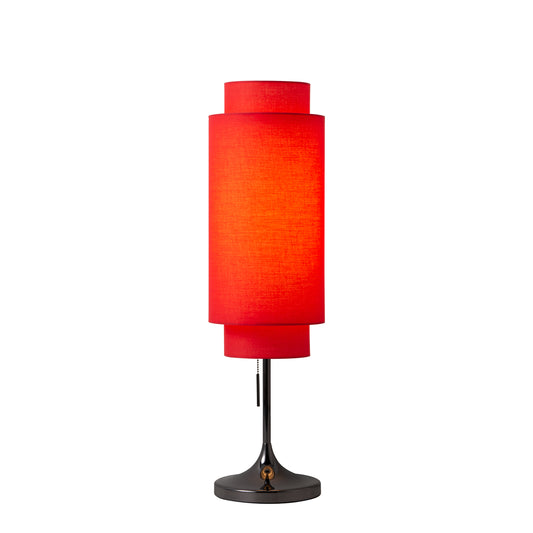 Lollipop Table Lamp by Nova of California, Crimson Red – view 1