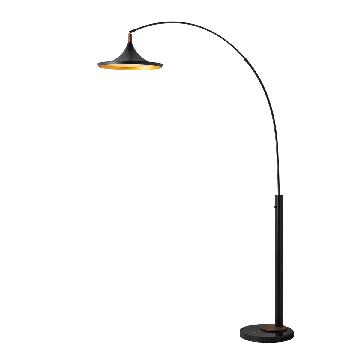 Lodi 1-Light Arc Floor Lamp by Nova of California – view 3