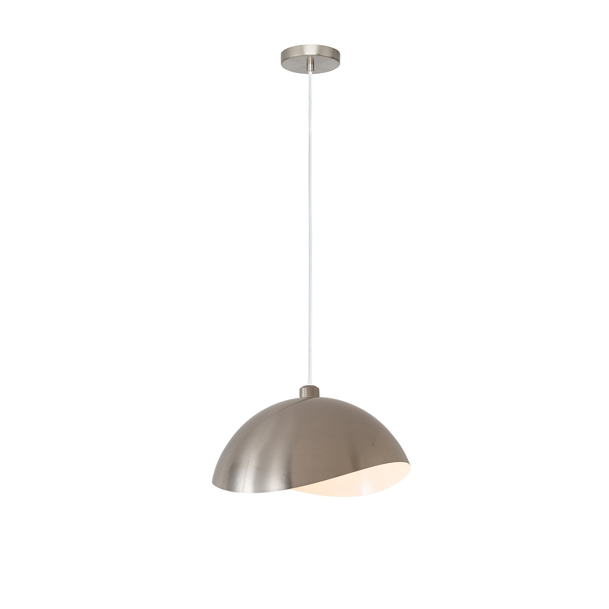 Luna Bella Pendant, Satin Nickel by Nova of California, Default – view 2