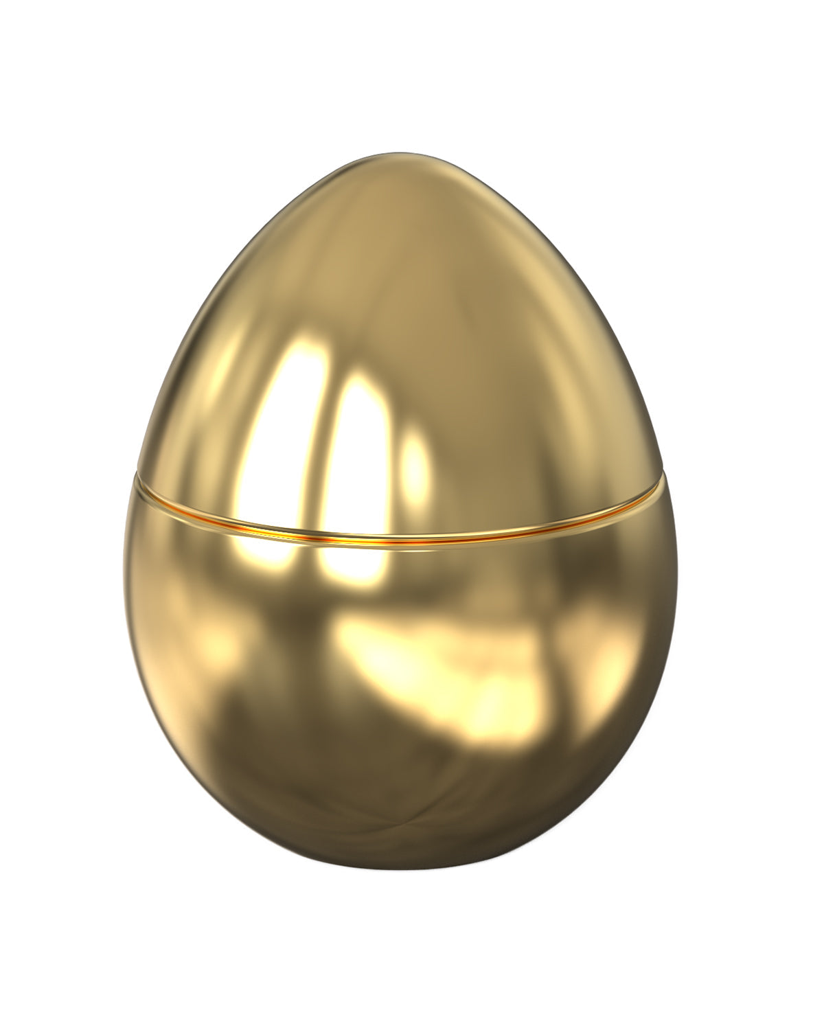 Bois de Russie mini ceramic egg candle by Ladenac Milano, Gold mini egg, closed