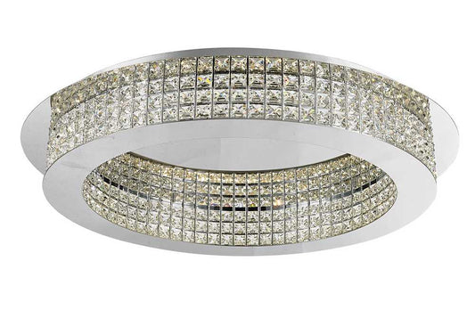 LED Flushmount in Chrome LD0928CH by StarFire Crystal