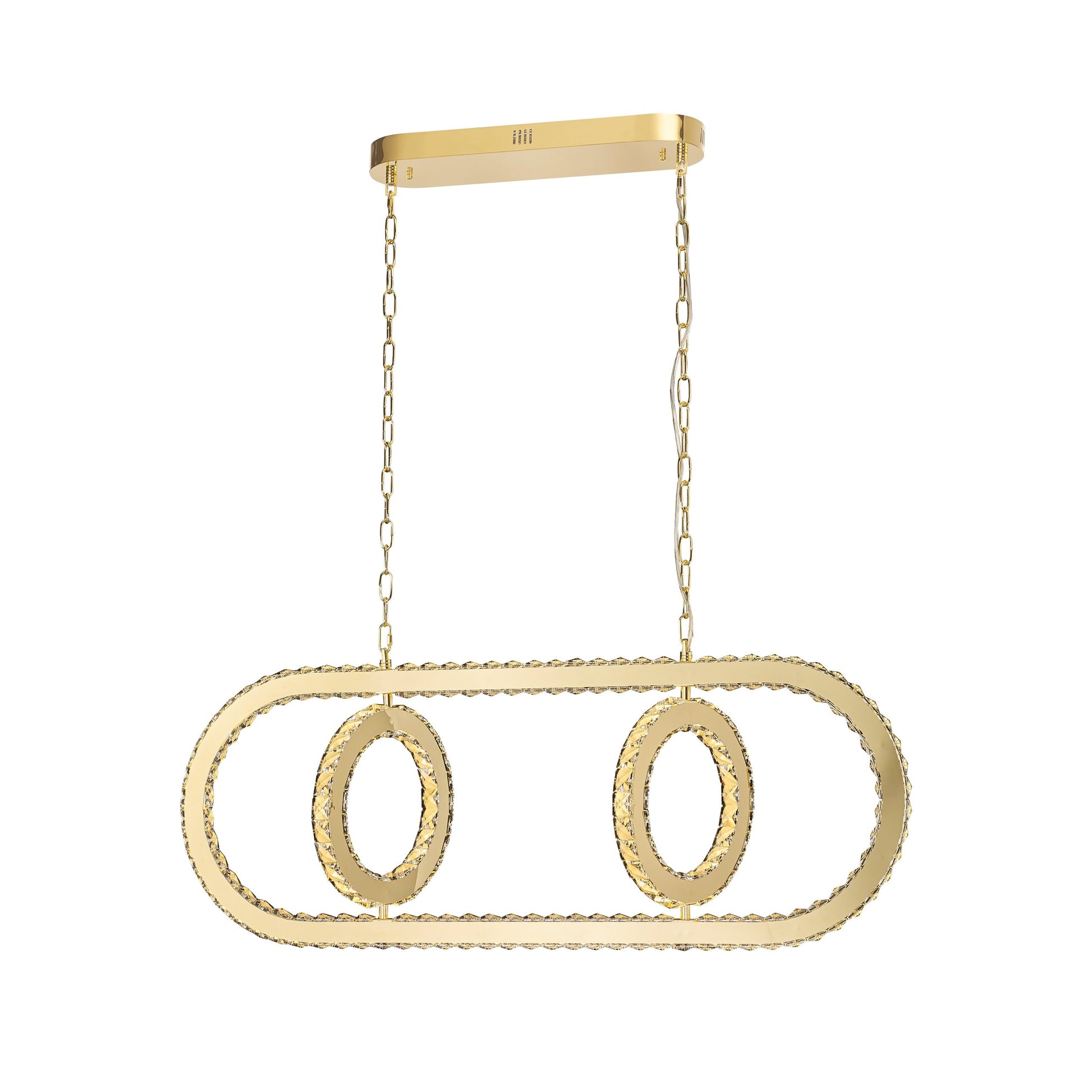 LED Pendant in Gold LD1539GD by StarFire Crystal