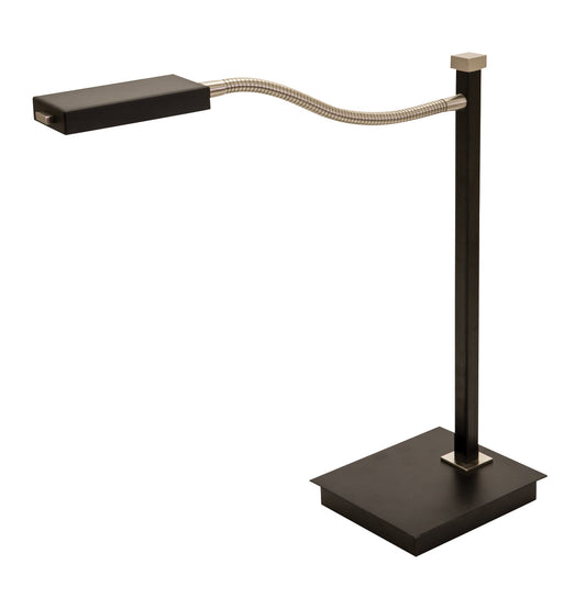House of Troy Lewis 17.5" LED Gooseneck Table Lamp in Black