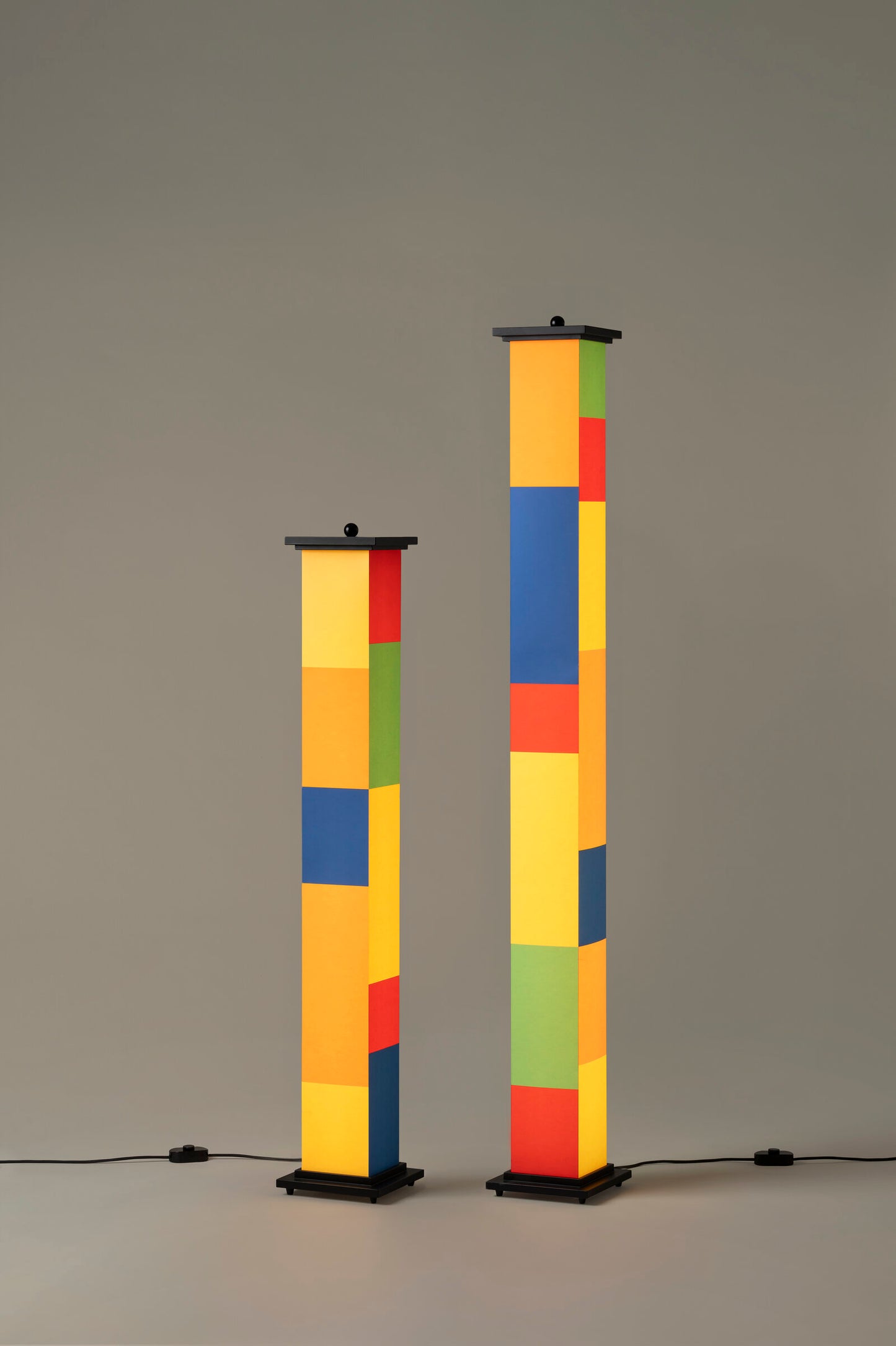 Designer floor lamp inspired by geometric abstract art