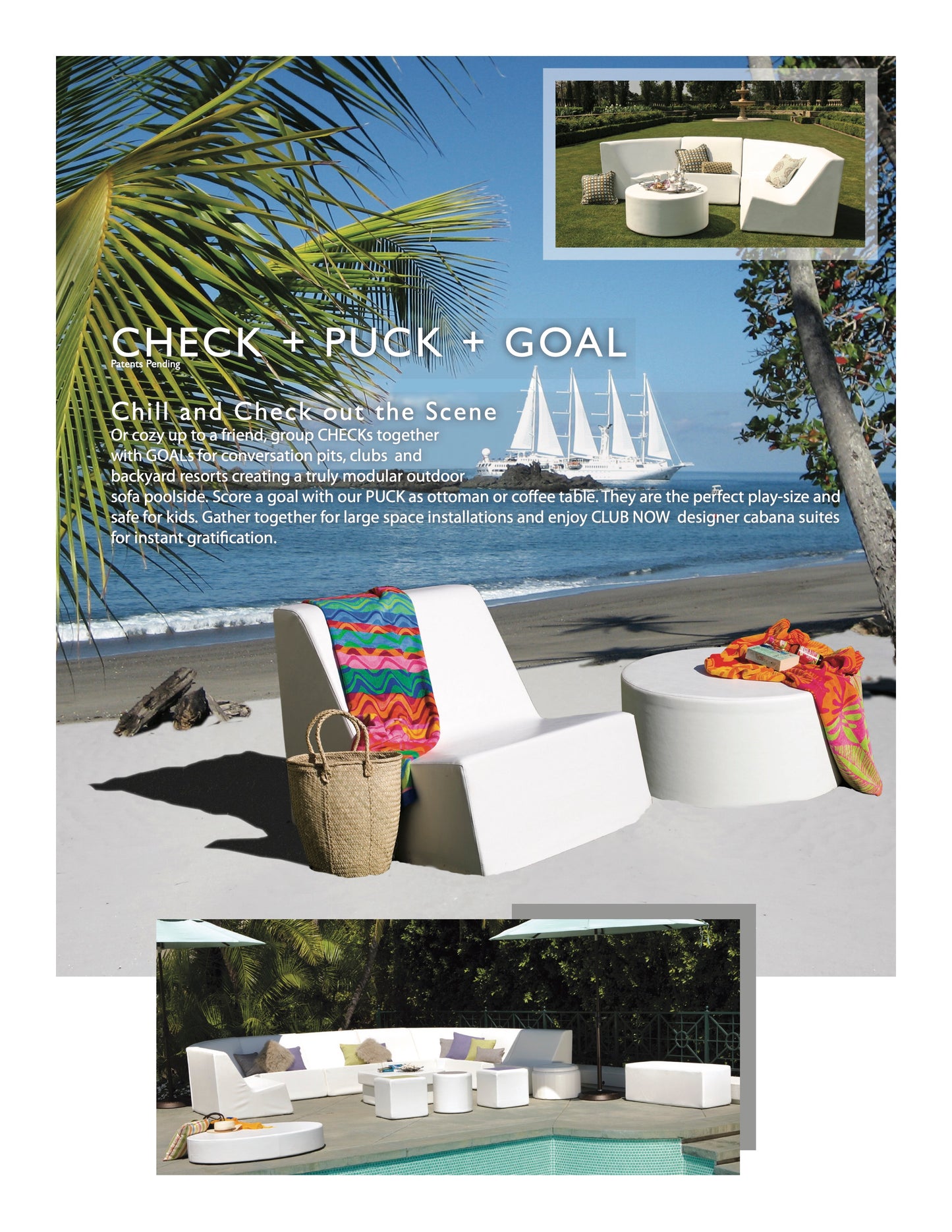 La-Fete Design Check Deep Lounge Chair