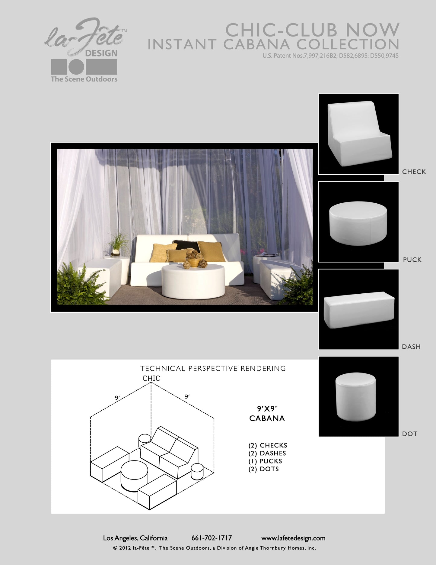 La-Fete Cabana Suite - Chic Club Elegance for Ultimate Outdoor Comfort