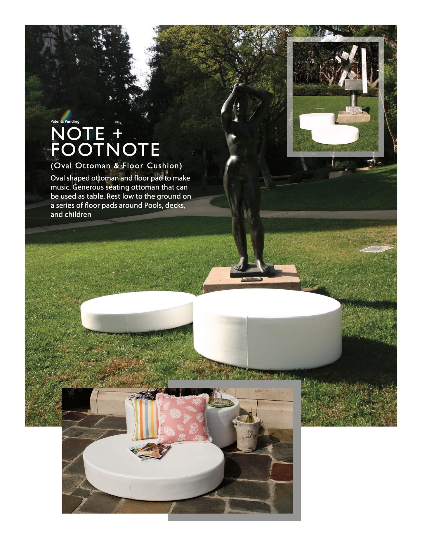 La-Fete Design Footnote Oval Floor Pad