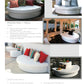 La-Fete Design Moon Pad Semi-Circle Seat
