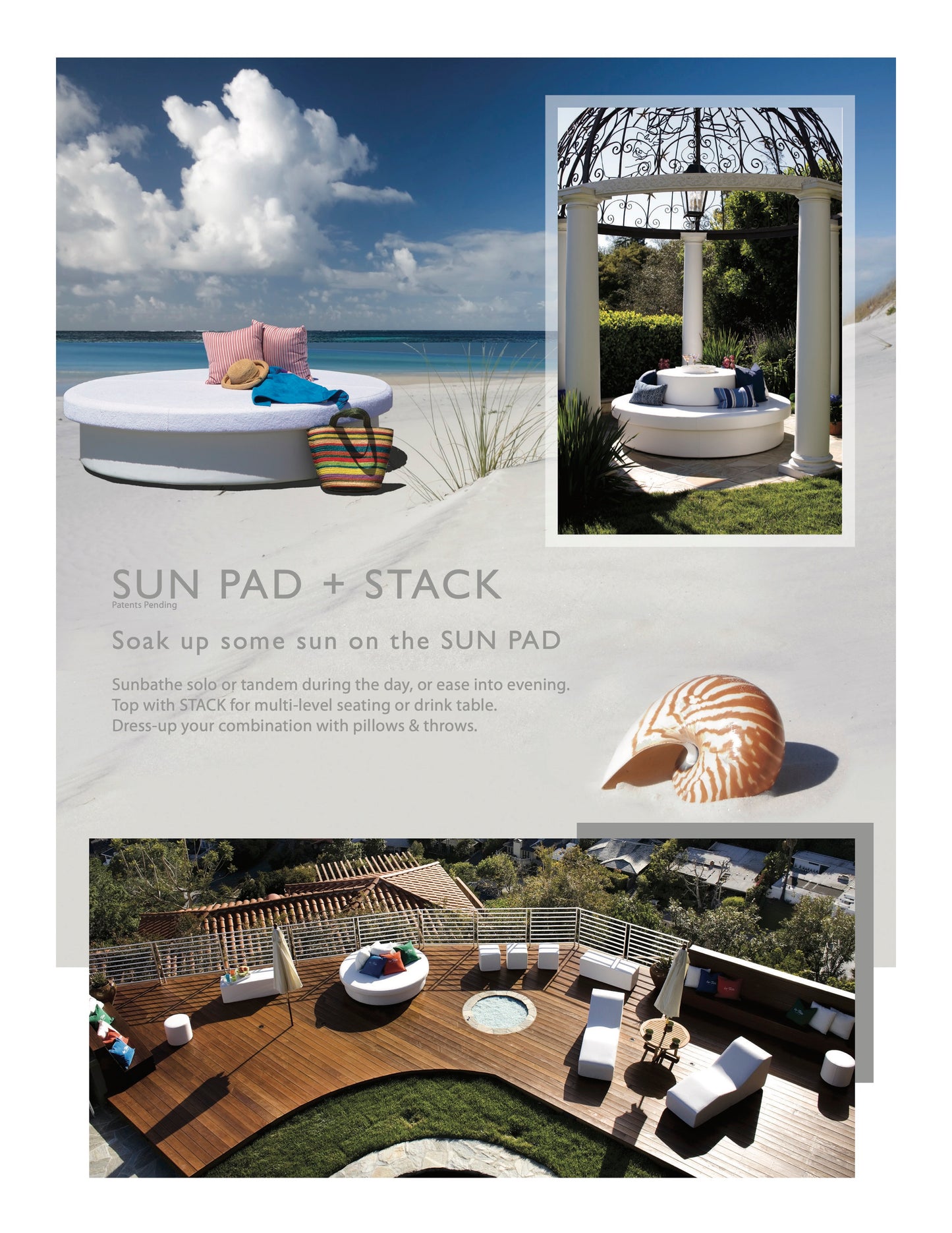 La-Fete Design Sun Pad Round Resort Bed
