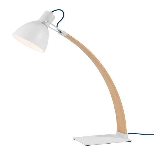 Seed Design Laito Wood Table Lamp Sq 893Dwr Wh