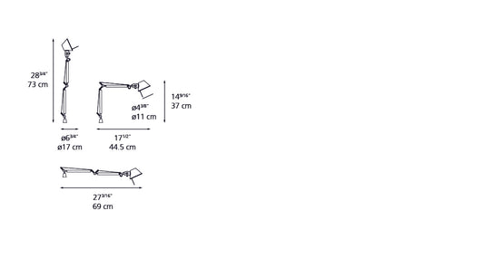 Artemide Tolomeo Micro Body Aluminum A010908