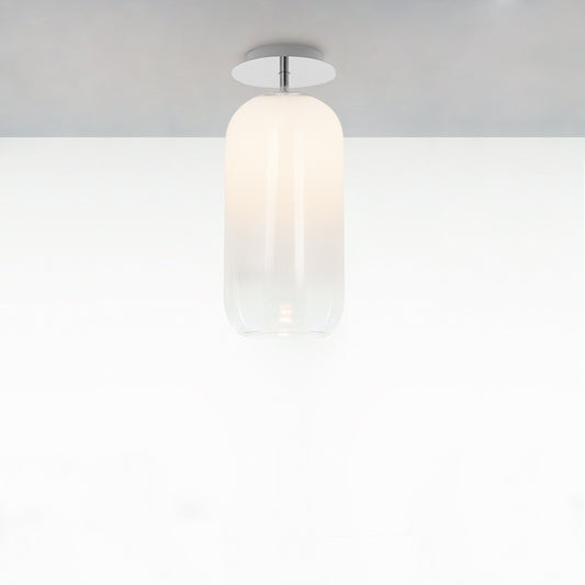 Artemide Gople Mini Ceiling Chrome/Smoke White 1414028A