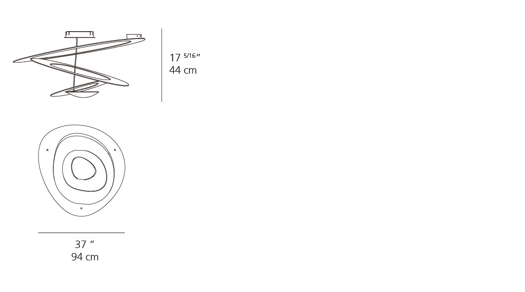 Artemide Pirce Ceiling LED 2700K 1253W18A