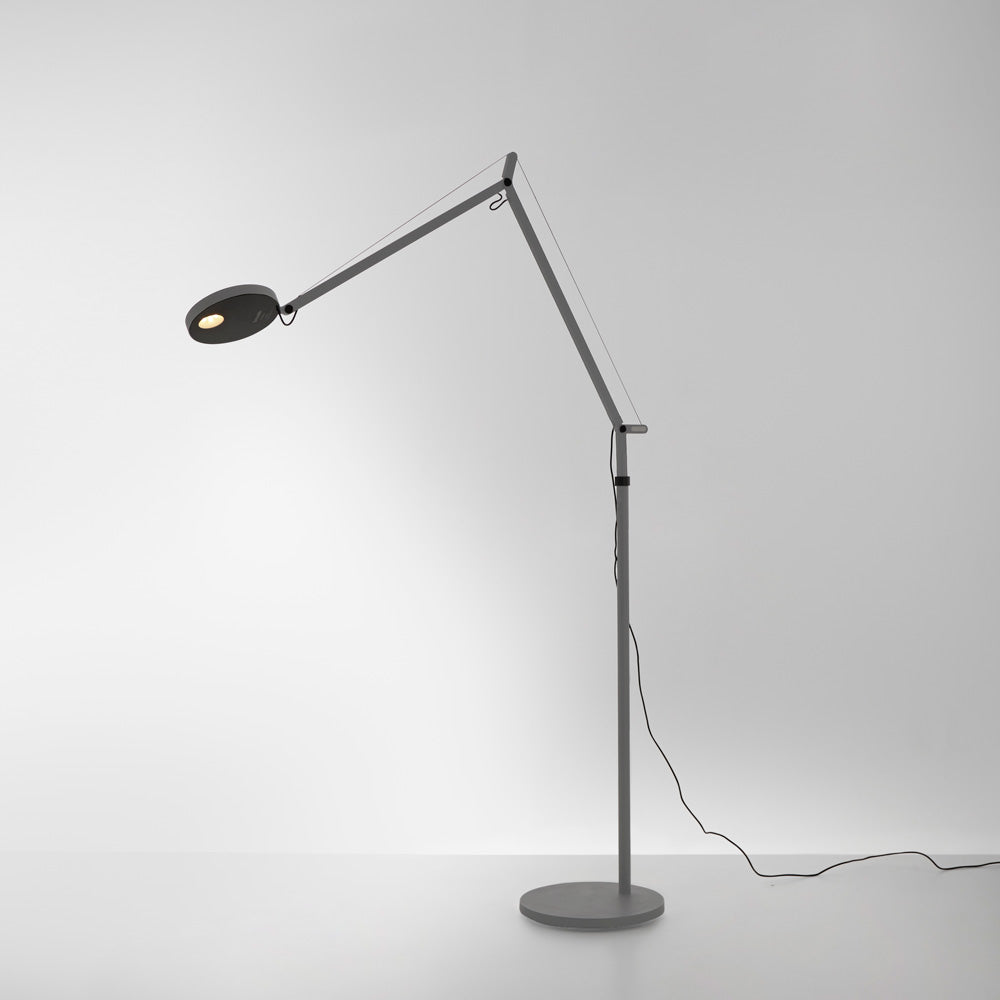Artemide Demetra LED 3000K Grey with Floor Support DEM1201