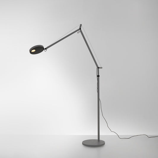 Artemide Demetra LED 3000K Grey with Floor Support DEM1201